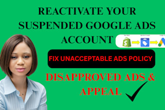fix google ads suspension unacceptable business practice circumventing policy
