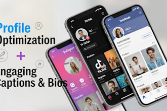 optimize your instagram tiktok facebook profile with engaging bios and captions