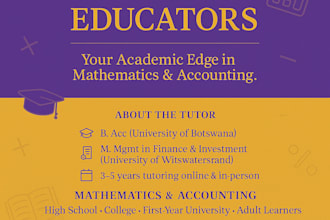 tutor you in finance, accounting, and auditing for success