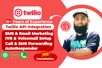 be your twilio expert voice call, messaging, conversations