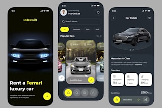develop taxi, limousine, and luxury car booking app, with admin dashboard