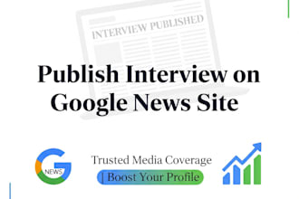 publish interview on google news website with traffic for eb 1 visa