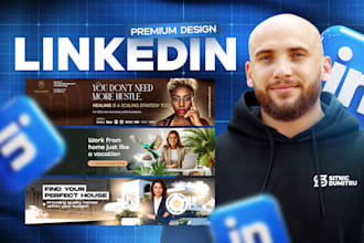 Design premium and professional linkedin banner — Fiverr design service