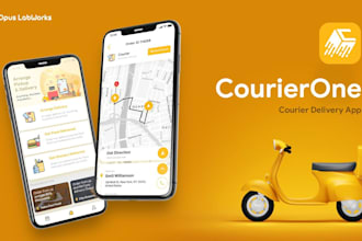 build courier delivery app, transportation,delivery and tracking app with admin
