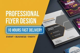 design unique minimalist flyer designs for your business