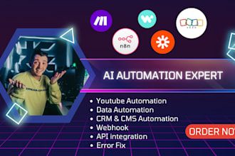 build n8n make and zapier automations and vapi retell ai agents