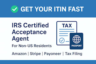 obtain your itin individual taxpayer number as USA irs caa