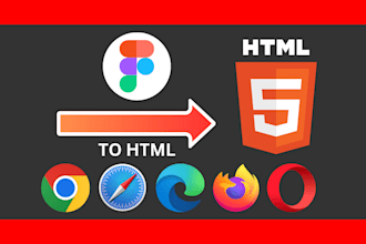 convert figma to HTML CSS js responsive SEO optimized code