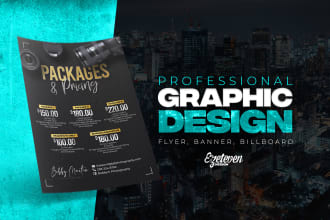 make a flyer, billboard, poster, magazine cover
