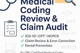 review, audit, and correct your medical coding claims
