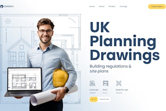 create UK planning permission drawings and building regulation plans