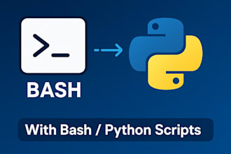 automate repetitive tasks with bash or python scripts