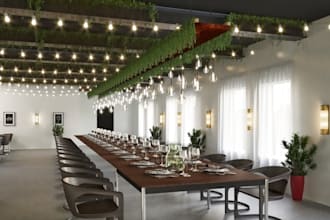 craft 3d conference hall,wedding,event hall render, hall design,3d hall interior