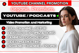 promote usa youtube channel video you tube podcast promotion video marketing