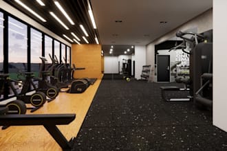 craft stunning gym interior design,fitness centre, equipment design,d5 rendering