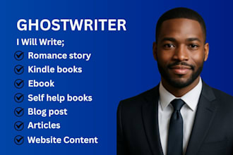be your professional ghostwriter for books, articles, and SEO blog content