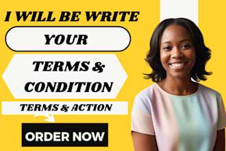 write privacy policy, terms and conditions and gdpr