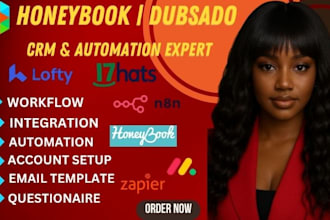 setup dubsado honeybook workflow automation 17hats pipedrive lofty clickup crm