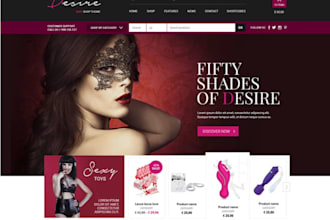 design profitable adult toys store adult shopify store adult dropshipping store