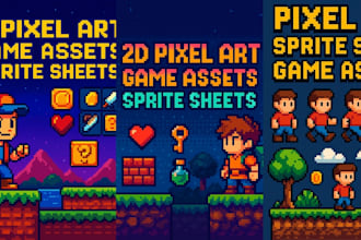 2d retro pixel art character pixel art 2d pixel game art 2d sprite sheet