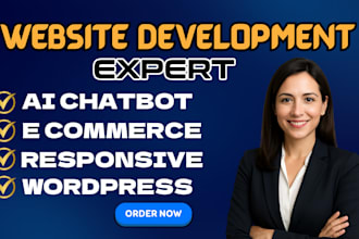 build custom website with ai chatbot wordpress shopify woocommerce automation