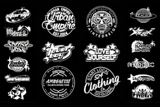 design premium y2k logo for your street wear