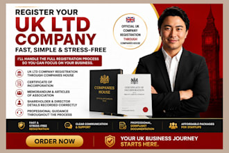 register your UK ltd company and provide formation documents