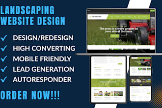 landscaping website lawn care website gardening website wordpress website