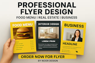 create a digital business pamphlet flyer poster leaflet brochure design bifold