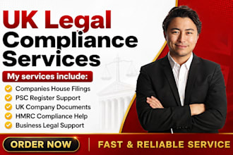 prepare UK ltd compliance documents and companies house filings