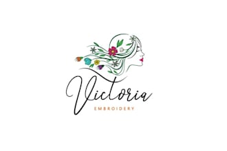 design awesome victoria embroidery logo