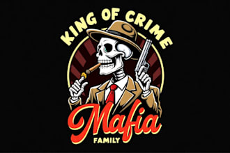 design an awesome gangsters mafia logo for you  in very short time