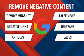 permanently remove mugshots cases articles news delete negative links on google