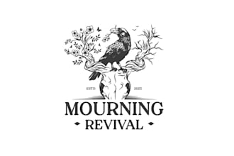 design comfort mourning breathing life revival logo