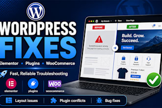fix wordpress and elementor website issues