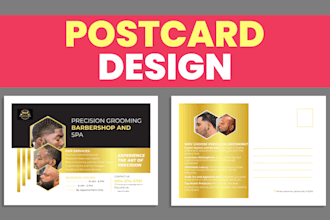 design modern brochure, postcard, rack card for you