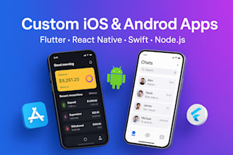 develop custom ios apps in swift and cross platform apps in flutter