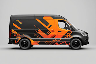 design a custom vehicle wrap, cars, pickups, trailers