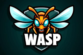 create amazing wasp bee logo design  with unlimited revisions
