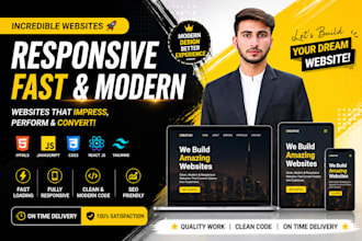 responsive website design HTML CSS javascript