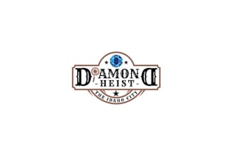 design memorable premium event logo diamond heist