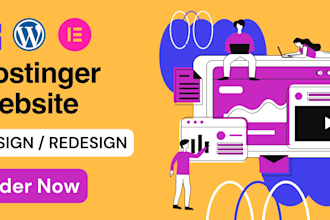 build responsive wordpress website on hostinger