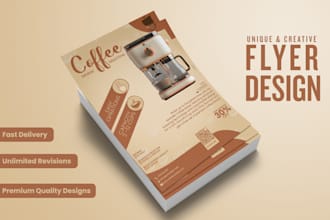 design business flyer, health care flyer, product flyer and more with 3d mockup
