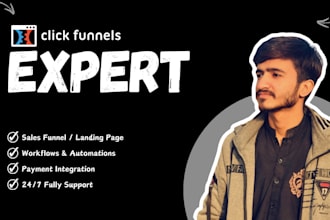 build funnels, landing pages in clickfunnels, kartra, gohighlevel, kajabi