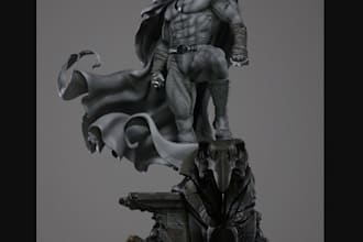 sculpt 3d miniature, monster, 3d action figurine, head model, bust,warhammer,stl