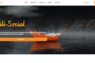 develop a modern responsive website