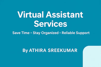 be your virtual assistant for admin tasks