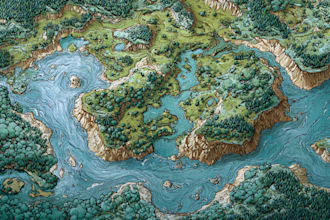 fantasy map design map maker vector map illustration