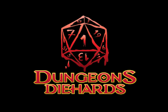 design beautiful dungeon diehards logo