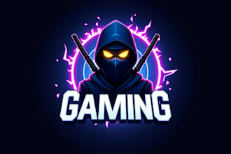 design an awesome ninja warrior gaming logo with express delivery